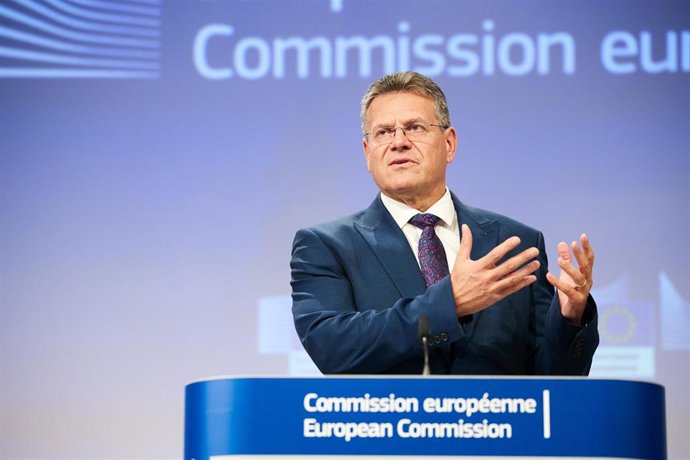 Archivo - El vicepresidente de la Comisión Europea responsable de las relaciones con Reino Unido, Maros Sefcovic