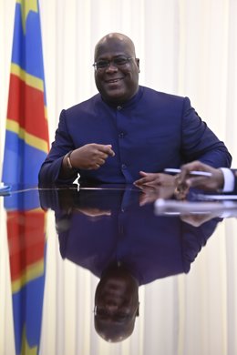 Archivo - February 3, 2023, KINSHASA, CONGO: DRC Congo President Felix Tshisekedi pictured during a diplomatic meeting with Belgian Foreign minister Lahbib in Kinshasa, DR Congo, during a diplomatic mission in Angola and Congo, Friday 03 February 2023. Fo