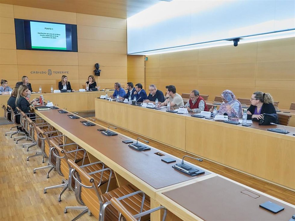 El Salón de Plenos del Cabildo de Tenerife acoge la Mesa Insular del Pueblo Saharaui