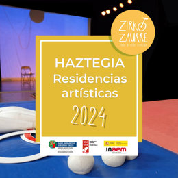 Cartel del programa de residencias artísticas para 2024.