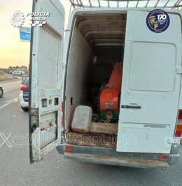 Imagen de la furgoneta presuntamente robada