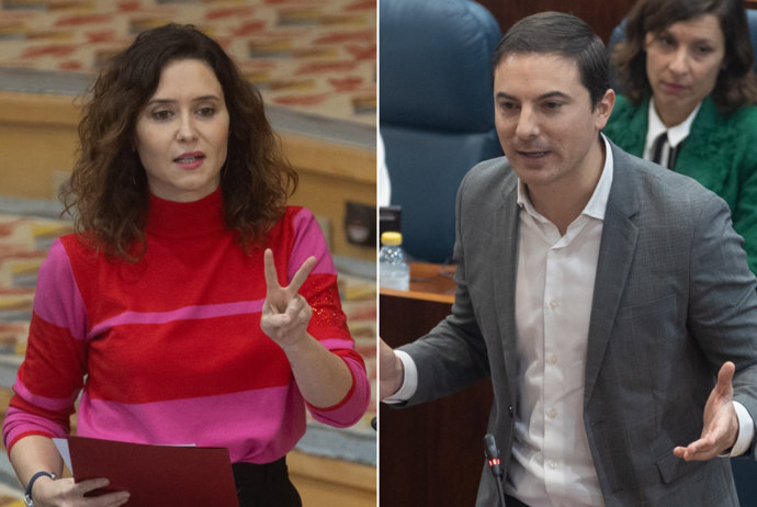 Isabel Díaz Ayuso y Juan Lobato