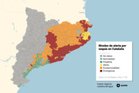 MAPA | Consulta las restricciones de agua y el nivel de alerta por sequía en Cataluña, municipio por municipio