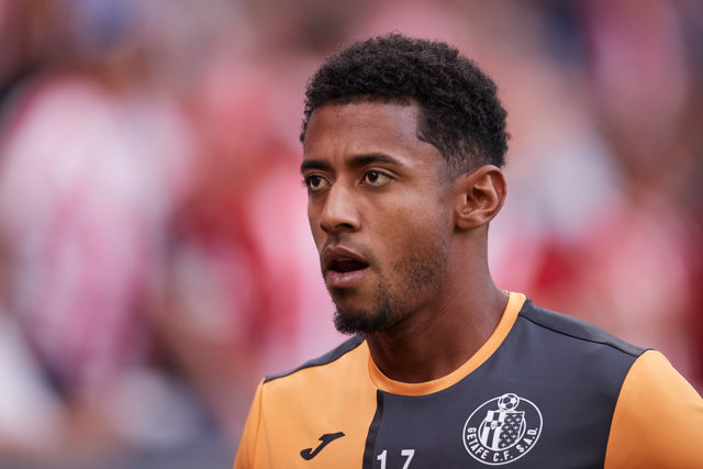 'Choco' Lozano, con el Getafe CF.