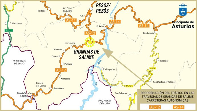 Fomento licita obras en travesías de Grandas de Salime