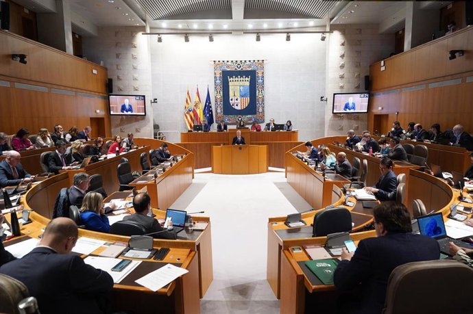 Pleno de las Cortes de Aragón.