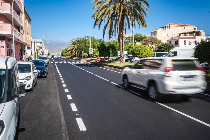 Visita a las obras de rehabilitación viaria en Arona