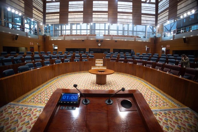 Vista general de la Asamblea de Madrid, a 1 de febrero de 2024, en Madrid (España)