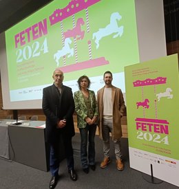 Presentación de la 33 Feria Internacional de Artes Escénicas para niños, niñas y familias (Feten), en la antigua Escuela de Comercio, en Gijón.