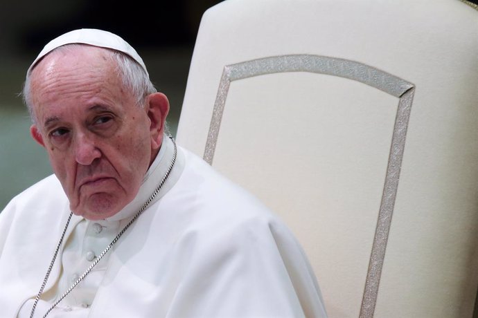 Archivo - 29 January 2020, Vatican, Vatican City: Pope Francis leads his Wednesday General audience at the Vatican. Photo: Evandro Inetti/ZUMA Wire/dpa