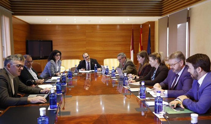 Reunión de la Junta de Portavoces de las Cortes de Castilla-La Mancha.