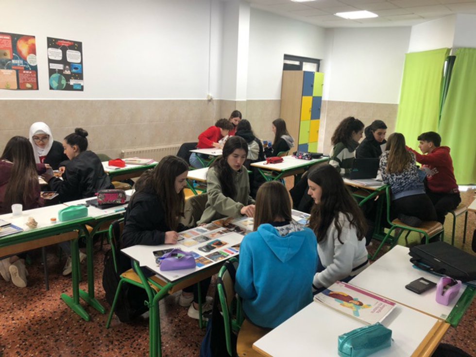 Taller de reciclaje con estudiantes alaveses