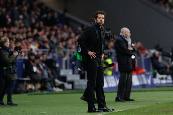 El entrenador del Atlético de Madrid, Diego Pablo Simeone.