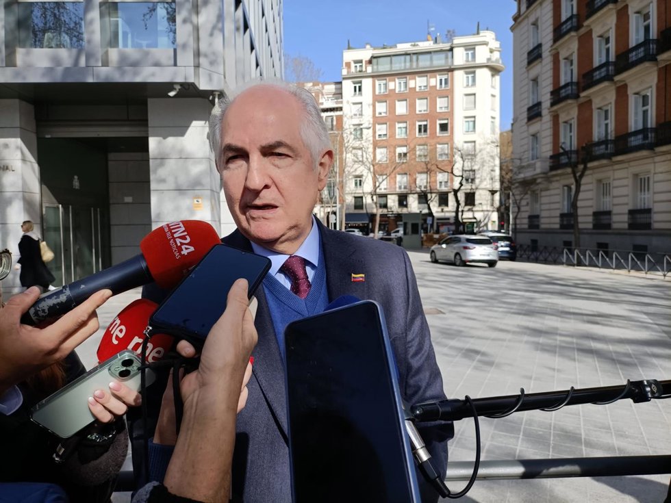 El opositor venezolano Antonio Ledezma acude a la Audiencia Nacional por una solicitud de extradicción que ha dictado el Tribunal Superior de Justicia de Venezuela.