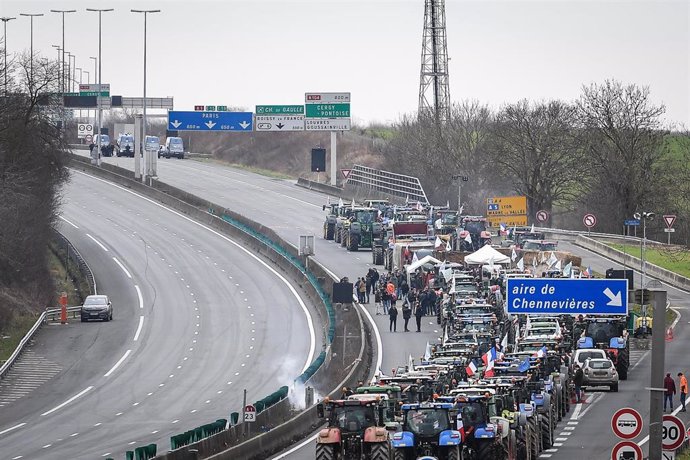 Protesta de agricultores en Francia