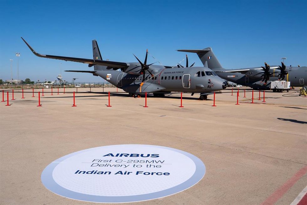 Archivo - Imagen de un avión C295 ensamblado en Sevilla