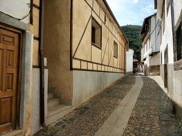 Dependencias del futuro Centro de Interpretación del Vino en Valero (Salamanca)