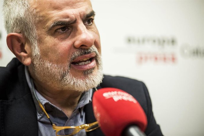 El presidente de Cs en el Parlament, Carlos Carrizosa, durante una entrevista para Europa Press, a 3 de enero de 2024