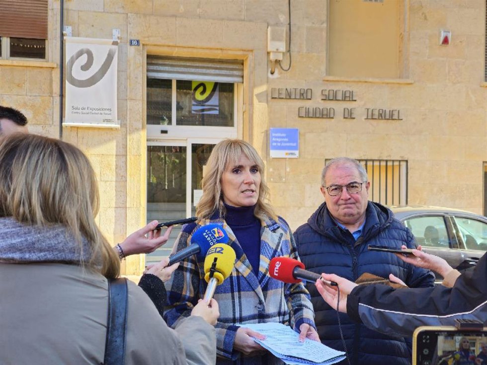 Rueda de prensa de los concejales de Teruel Existe