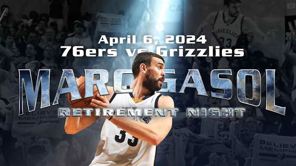 Anuncio de retirada de la camiseta de Marc Gasol ('33') por parte de los Memphis Grizzlies