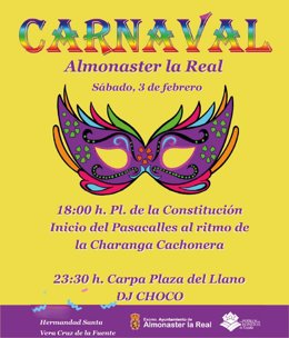 Cartel de la Jornada de Carnaval de Almonaster la Real (Huelva).