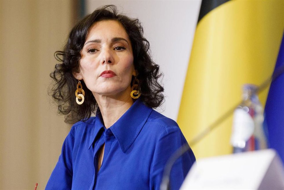 Archivo - La ministra de Exteriores de Bélgica, Hadja Lahbib