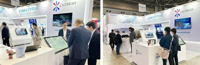 Calterahs Booth at Automotive World in Tokyo