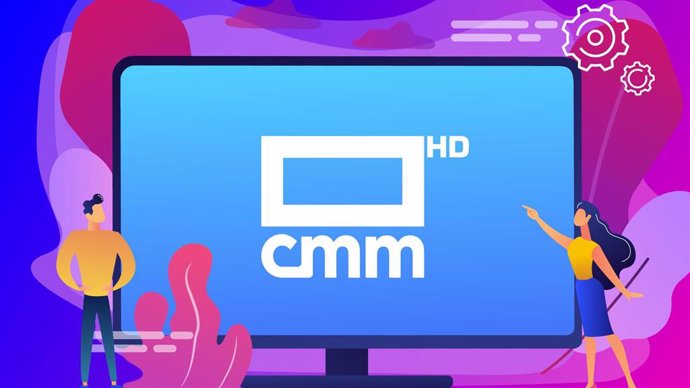 Cartel de anuncio de las emisiones de CMMedia en HD.