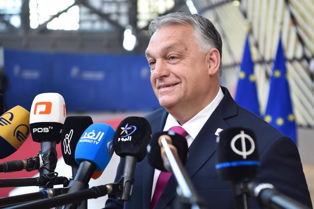 Archivo - El primer ministro de Hungría, Viktor Orbán, en Bruselas