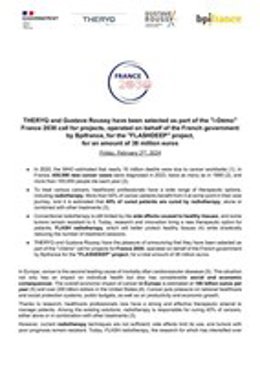 France 2030 THERYQ Gustave Roussy Logo (PRNewsfoto/THERYQ ; Gustave Roussy)