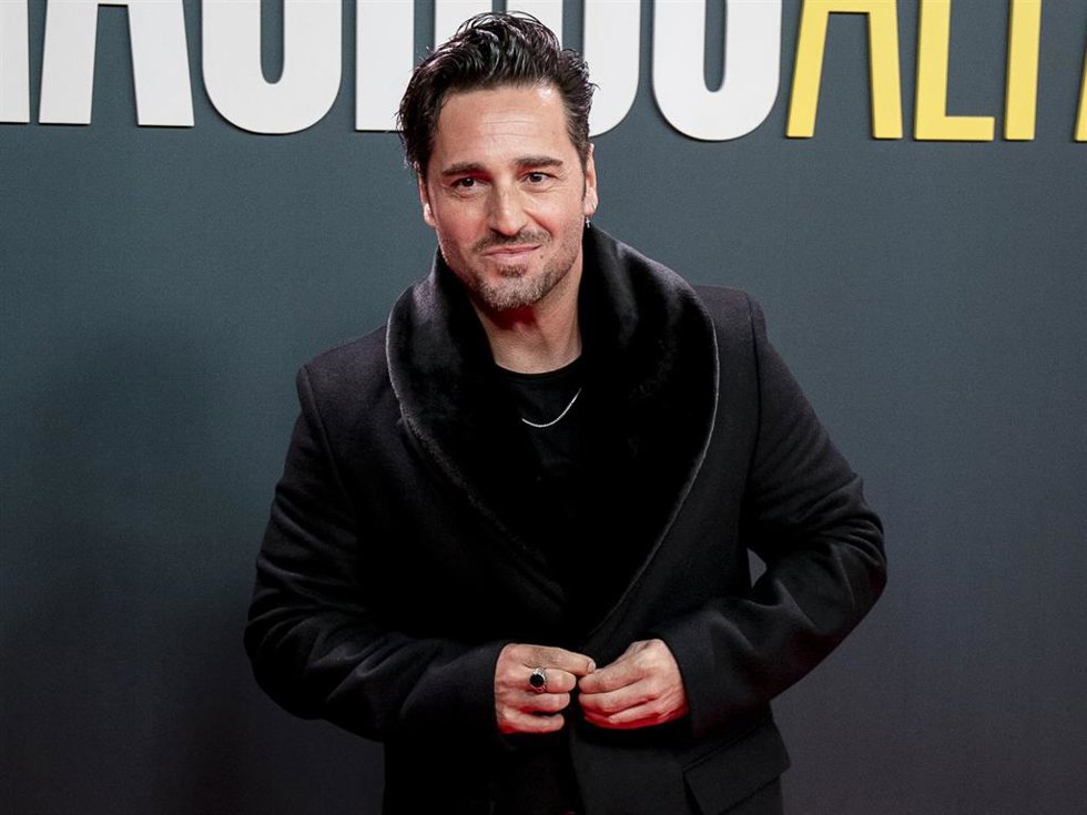 David Bustamante en el estreno de 'Machos alfa'