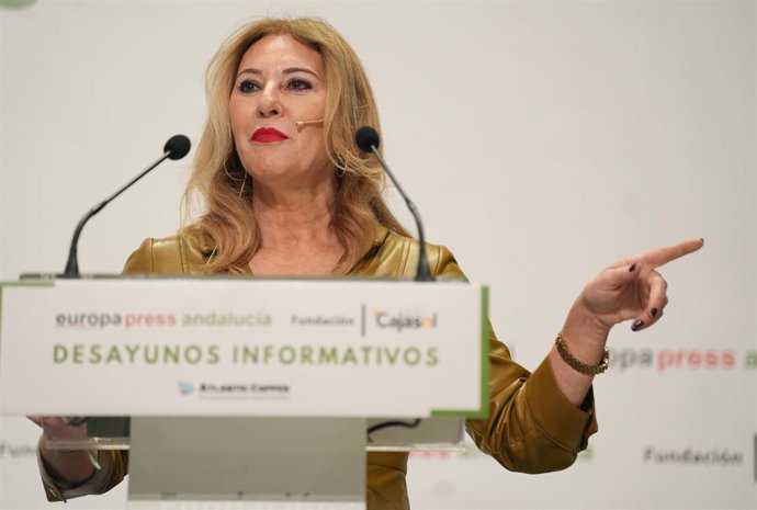 La consejera de Economía, Hacienda y Fondos Europeos de la Junta de Andalucía, Carolina España.