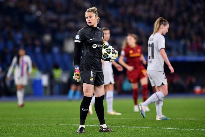 Archivo - Sandra Panos of FC Barcelona during the UEFA Women's Champions League, Quarter-finals, 1st leg football match between AS Roma and FC Barcelona on March 21, 2023 at Stadio Olimpico in Rome, Italy - Photo Gennaro Masi / LiveMedia / DPPI