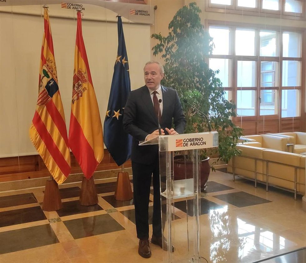 El presidente del Gobierno de Aragón, Jorge Azcón.