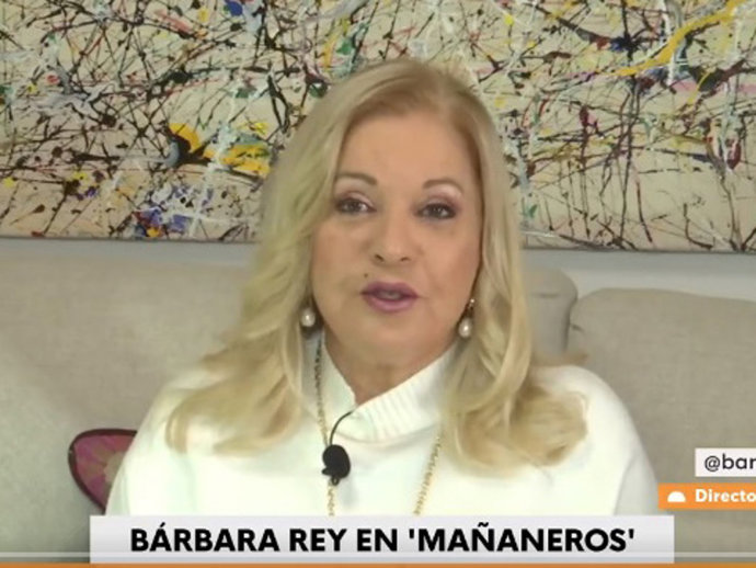 Bárbara Rey ha atendido al programa 'Mañaneros' en su 74 cumpleaños