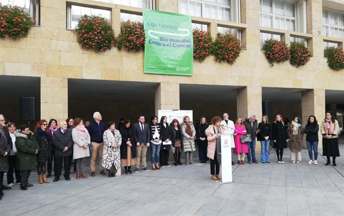 Concentración contra la violencia de género en Logroño en febrero de 2024