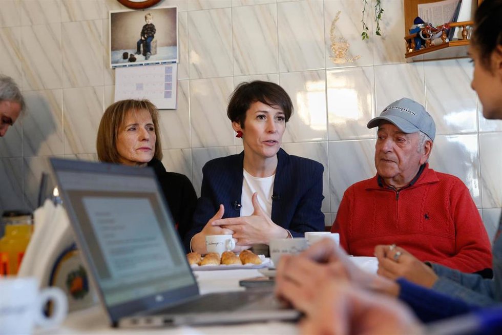 Chorente, Sarria, Lugo. La candidata del BNG a la Presidencia de la Xunta de Galicia, Ana Pontón, comienza la campaña electoral en su casa familiar y natal de la aldea de Chorente, en Sarria, Lugo.