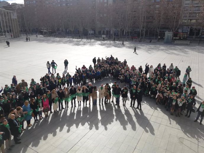 Concentración del Día contra el Cáncer en Logroño