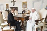 Foto: Díaz se muestra "optimista" ante una posible visita del Papa a Canarias, pero no habla con él de la amnistía