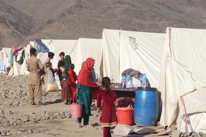 Archivo - Refugiados afganos