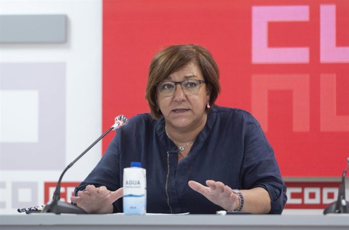 Archivo - La secretaria de Acción Sindical de CCOO, Mari Cruz Vicente.