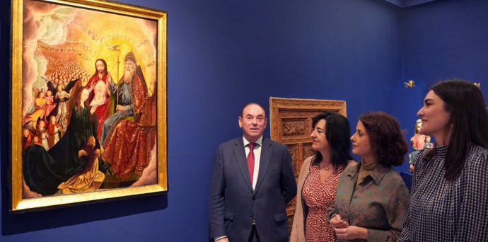 El Museo de Arte Sacro de Teruel luce restaurada la tabla de la Intercesión de la Virgen ante la Santísima Trinidad