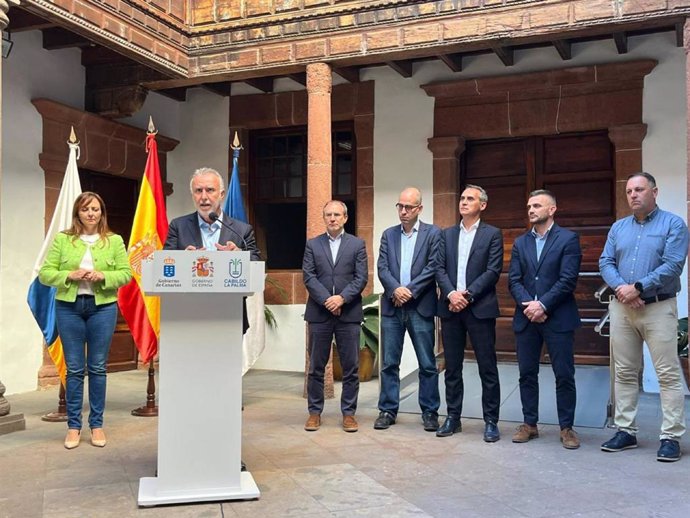 Rueda de prensa tras la XIII Comisión Mixta para la reconstrucción, recuperación y apoyo a la isla de La Palma