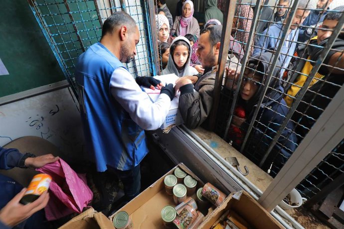 Empleado de la UNRWA en la Franja de Gaza 