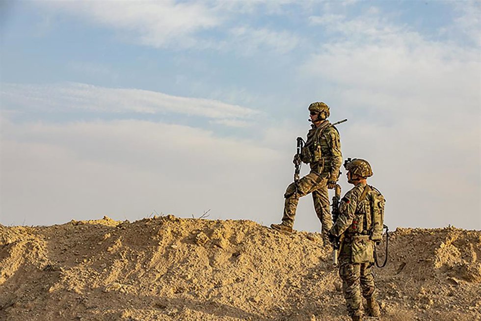 Archivo - Militares estadounidenses en la base de Al Asad 