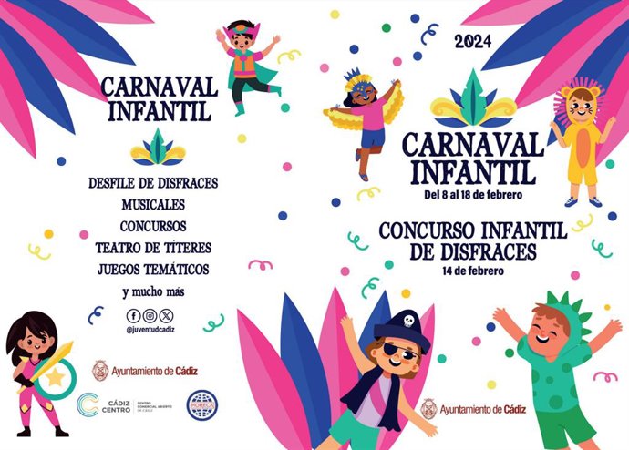 Cartel del Carnaval Infantil de Cádiz para 2024.