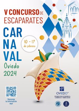 Concurso de escaparates de carnaval en Oviedo.
