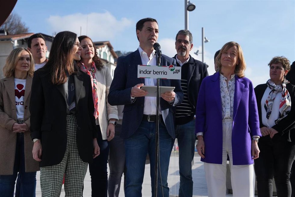 El candidato de EAJ-PNV a Lehendakari, Imanol Pradales 