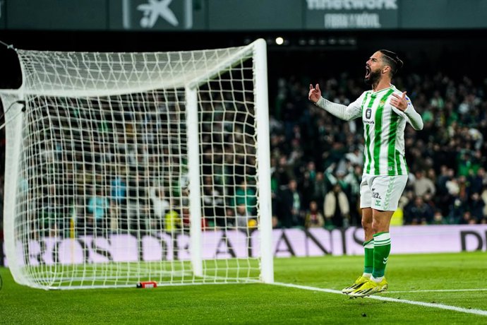 Francisco 'Isco' Alarcon of Real Betis celebrates a goal during the Spanish league, La Liga EA Sports, football match played between Real Betis and FC Barcelona at Benito Villamarin stadium on January 21, 2024, in Sevilla, Spain.