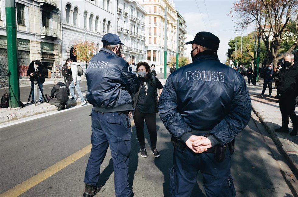 Archivo - Policía en Grecia